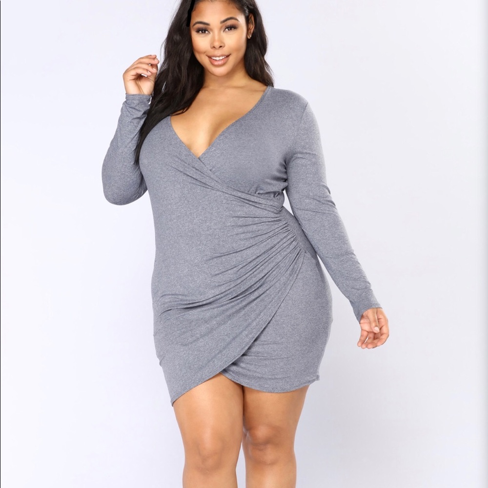 Fashion Nova Curve Plus Size 3x Ruched Dress 💙